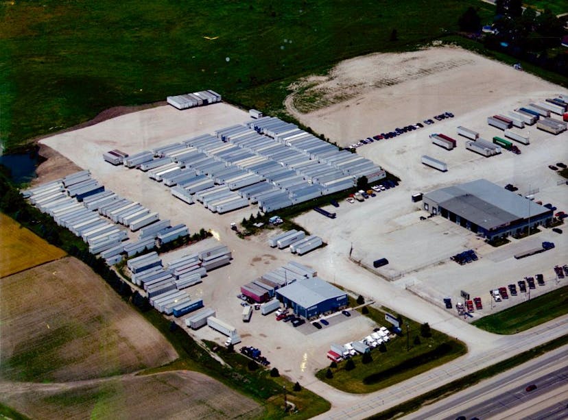 An aerial shot of the Javco premises